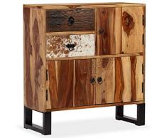 vidaXL Credenza in legno massiccio di Sesham 70 x 30 x 80 cm