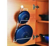 Metaltex Italia S.P.A. POSTI MENSOLA BASIC PORTA COPERCHI KIWI 6 POSTI