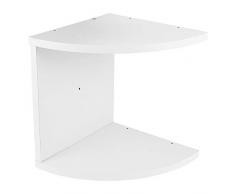 Cabilock Mensola Angolare in Legno da Parete Mensola Galleggiante Libreria Mensola Triangolare Espositore Portaoggetti per Bagno Camera da Letto Bianca