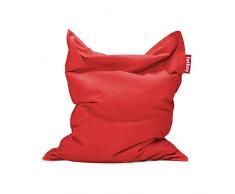 Fatboy® Original Pouf di cotone Stonewashed Rosso | Poltrona a Sacco Gigante da interne | 180 x 140 cm