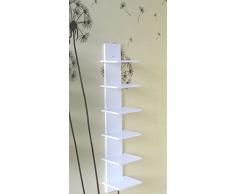 YELLOO LIBRERIA MENSOLA DESIGN LEGNO BIANCO SALOTTO CAMERA MENSOLE MODELLO CONCEPT BI MDF