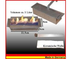 Bio Etanolo Caminetto Modell Tornado Deluxe (Inox)