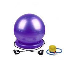 Raymonj Yoga Ball Chair Balance Ball Posture Chair 65cm Palla per Esercizi con Anello di stabilità e Pompa per Gravidanza, Yoga, Pilates, Core Fitness