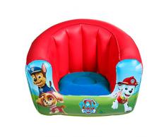 PAW PATROL-La Squadra dei Cuccioli-Poltrona Gonfiabile per Bambini, Colore Blue/Red, 282PPW