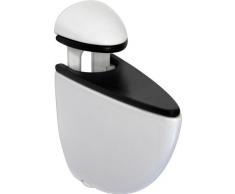 IB-Style - scaffale di vetro scaffale da muro mensola di vetro scaffale in vetro trasparente 40 x 20 cm / 8 mm tasselli a espansione in metallo colore bianco - Reggimensole