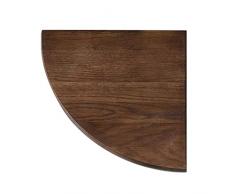 Mensola angolare Mensola angolare in legno massello color noce, mensola sospesa a parete a 90 gradi, mensola angolare for la scuola materna for lhome office (Size : 35x35x1.7cm)