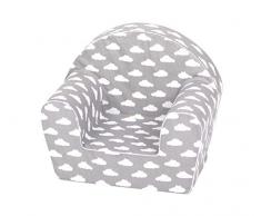 KNORRTOYS.COM Poltrona per Bambini, Clouds Grigio Bianco