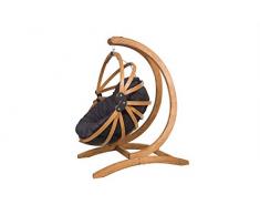 MIO-GIARDINO poltrona sospesa Gaya con comodissimo cuscino e supporto in legno ALTA QUALITA,