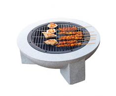 WSCQ Fire Pit BBQ Stufa, Braciere da Giardino Caminetto in Inverno, Bellissimo Tavolino da caffè in Giardino in Estate per Riscaldamento/BBQ 70 * 29cm