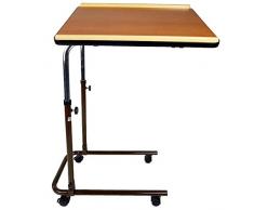 Mobiclinic, Tavolino da letto, Marchio Europeo, Con ruote, Marcatura CE, Regolabile in altezza, Finitura in Legno