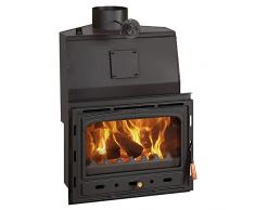 Prity - Inserto camino angolare caldaia MultiFuel a legna 25 Kw, W20