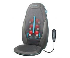 HoMedics Sedile Massaggiante Shiatsu Massaggiatore Elettrico Schiena Lombare, Collo, Spalle, Gambe, Poltrona Massaggiante Regolabile per Massaggio Schiena Personalizzato, Vibrazione e Funzione Calore