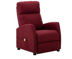 Susany Poltrona Massaggiante Elettrica Relax Reclinabile 6 Punti Massaggio in Tessuto con Poggiapiedi 67x86x100 cm,Poltrona Relax Reclinabile,Poltrona da TV,Poltrona da Massaggio,Poltrona per Anziani