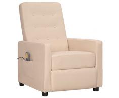 Tidyard Poltrona,Massaggiante,Massaggio,Relax,Reclinabile,da TV,in Tessuto,con Poggiapiedi,per Soggiorno,69,5x90x97 cm,Poltrona Relax Reclinabile,Poltrona da TV,Poltrona per Anziani,Poltrona Relax