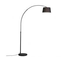 QAZQA arc - Lampada da terra arco Moderno - 1 luce - L 1548 mm - Nero - Moderno - Soggiorno