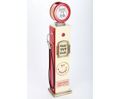 Point-Home - Mobiletto Porta CD, Aspetto retrò, a Forma di Pompa di Benzina, con Luce