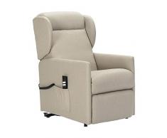 SIME - Poltrona elevabile reclinabile 2 motori L 58cm ottima carrozzina DETRAIBILE 19% PERSONALIZZABILE accessori e consegna domicilio - Eros-2M-CS-TACAM Canapa antimacchia