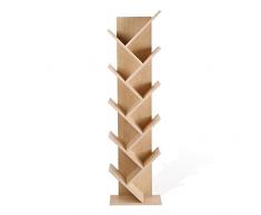 Rebecca Mobili Scaffale Stile scandinavo, libreria Moderna 10 Ripiani, Marrone, Legno MDF, casa e Ufficio - Misure: 160 x 44,5 x 22 cm (HxLxP) - Art. RE4792