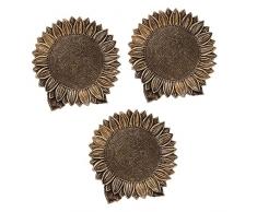 BESTonZON 3Pcs Design Anello Piatto Secco Frutta Organizzatore Display Tavola Dado Noci A Forma Di Girasole Orecchino Ingresso Buffet Resina Antipasto Piatti Per La Casa Gioielli