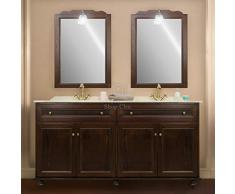 Shop Chic Mobile Bagno con Doppia Vasca Arte povera Top in Marmo Crema 160 cm