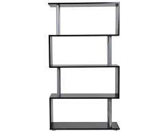 Outsunny HOMCOM Libreria di Design in Legno Mobili Ufficio Scaffale