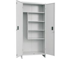 Armadio Portascope Pratiko in Lamiera Verniciata. Completo di Una Mensola Grande E Tre Piccole. Fornito Smontato.