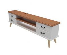 Lowboard in Living Room Camera da Letto Soggiorno TV Mobile TV Cabinet TV Media Center Angolo (Color : Brown, Size : 140x24x48cm)