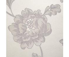 Linder 0968/15/375FR - Tenda con Occhielli, in Jacquard Cheverny 140 x 260 cm, Colore: Beige e Grigio