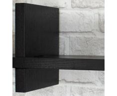 UNA MENSOLA DESIGN LEGNO MARRONE SCURO MENSOLE SALOTTO WENGE MODERNO CROSSING MA