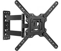 PERLESMITH Supporto TV con Snodi e Prolunghe Inclinabili - Staffa da Parete per TV da 32 a 55 pollici, fino a 40 kg, Max VESA 400x400