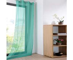 Caritex Tenda arredo Velata Monna 140x280 cm con Borchie R710 Acquamarina