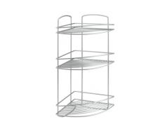 Metaltex serie Onda - Mensola angolare 3 ripiani per bagno - (460203)
