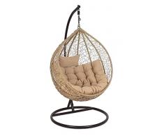 Poltrona Sospesa Amirantes con Cuscini Naturale Bizzotto cod.0661731