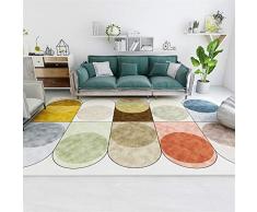 Liveinu Tappeti A Pelo Corto per Salotto Soggiorno Modern Design Tappeto per Salotto Arredamento Antiscivolo Lavabili Tappeto Classico Ornamenti 120x200cm STY-9-10