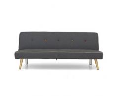 Italian Concept, 6, Divano-Letto, Grigio, 179 x 79 x 75 cm