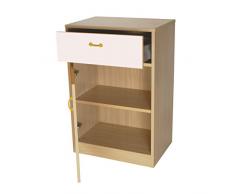 Mobeduc credenza, legno, bianco, 60Â x 90Â x 42Â cm