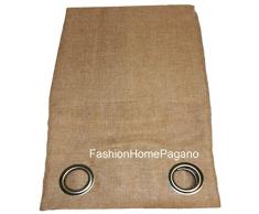 fashionhomepagano Pannello tenda arredo canapone con borchie tinta unita misura 140x280 cm