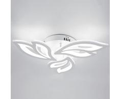 Lampadario moderno a LED, 36W 3600LM Plafoniera LED 3 teste Petalo Lampadario LED Soffitto in acrilico per Soggiorno Cucina Camera da letto, Luce bianca fredda 6500K