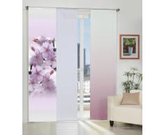 Home fashion Palermo Tenda a Pannello, Poliestere, Lilla, 245 x 60 cm