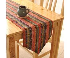 JUSTDOLIFE Runner Etnico Tassel Home Decor Party Runner per Mobile TV