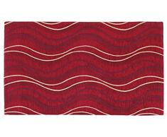 BIANCHERIAWEB Tappeto Velour Antiscivolo Modello Altea By Suardi 140x195 cm Rosso
