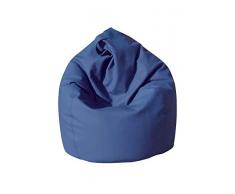 13Casa Dea Poltrona a Sacco, finta pelle, Blu, 70 x 110 cm