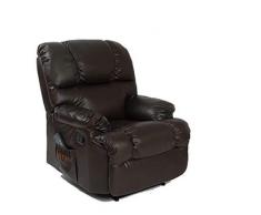 Poltrona massaggiante e relax manuale, d'alta gamma, mod. Irene® marrone