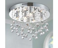 Bestier Moderno cristallo goccia di pioggia lampadario illuminazione a incasso LED plafoniera lampada a sospensione per sala da pranzo bagno camera da letto soggiorno 6 G9 LED Lampadine richiesto