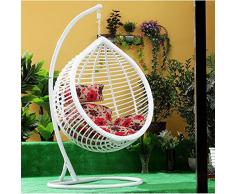 Unmbo Addensare Poltrona Pensile Cuscino Sedia, Estraibile Lavabile Hanging Egg Chair Altalena del Nido duccello Cesto Appeso Cuscino de Sedile, Amaca Cuscini Schiena-Piccolo-A