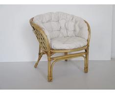 fantasie d oriente poltrona in vimini rattan con cuscini per esterno ed interno cm 71x66x74 H cuscini in cotone di ottima qualità salotto