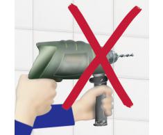 Wenko Scaffale a Parete Sion Power-Loc, 2 Ripiani, Fissaggio Senza Trapano, Acciaio, Materiale Plastico, 13,5 x 31,5 x 26 cm, Cromo