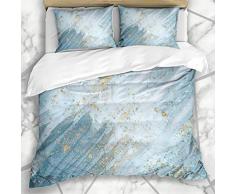 LIS HOME Completo Copripiumino Mobile Orientale Colore Disegnato Disegno Tecnica Astratta 2018 Polvere Trame Olio Asia 2019 Pastello Morbida Microfibra Decorativa Camera da Letto con 2 Federe