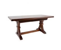 TAVOLO FRATINO 180 x 100 allungabile fino a 360 cm con allunghe Legno Noce Arte Povera