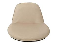 Rebecca Mobili Sedie Yoga, Poltrona da Terra, Poliestere, Beige, Meditazione Riposo, Salotto Camera - Misure: 44 x 52 x 50 cm (HxLxP) - Art. RE6399